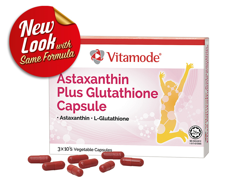 Vitamode Astaxanthin Plus Glutathione Capsule 30's