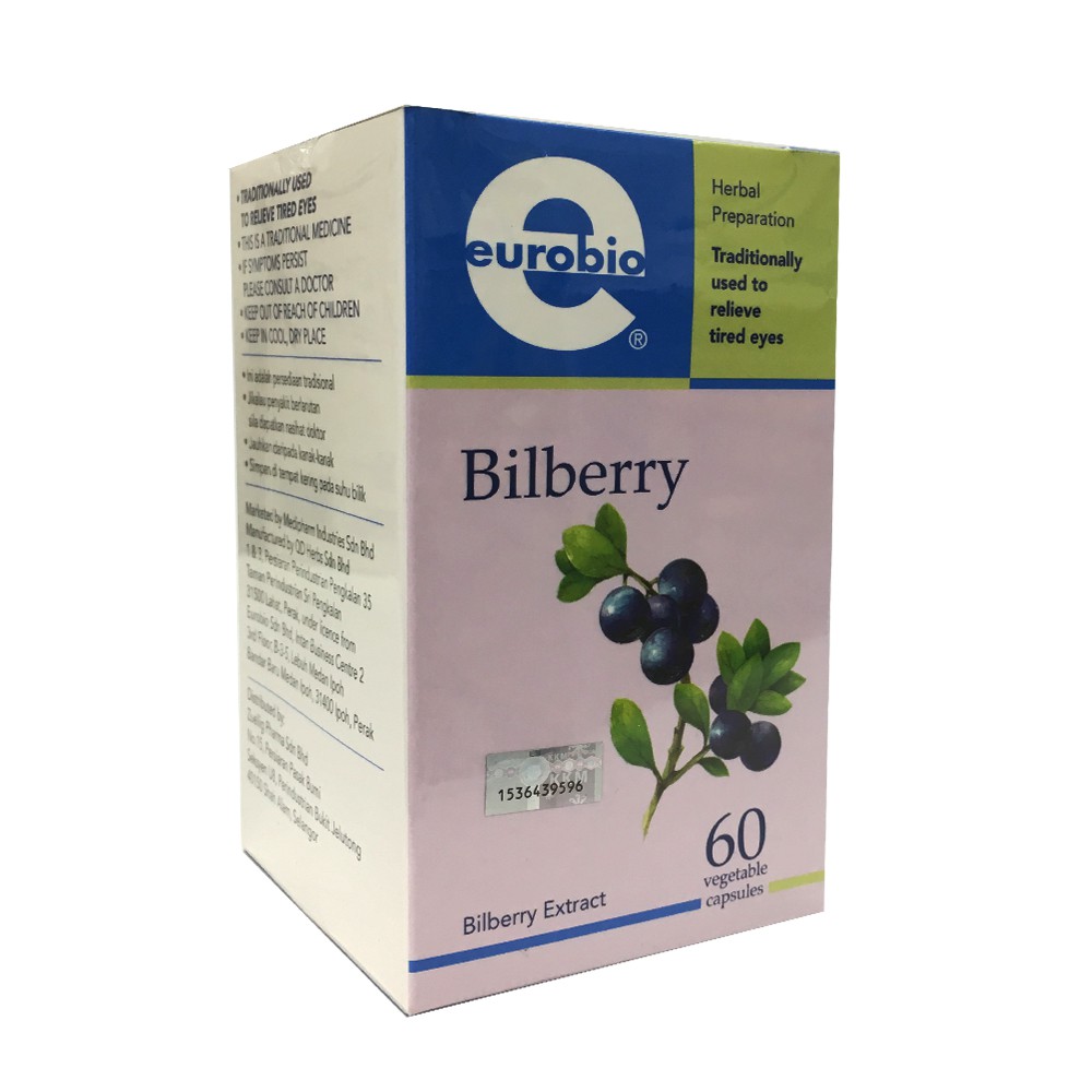 Eurobio Bilberry Extract 60's